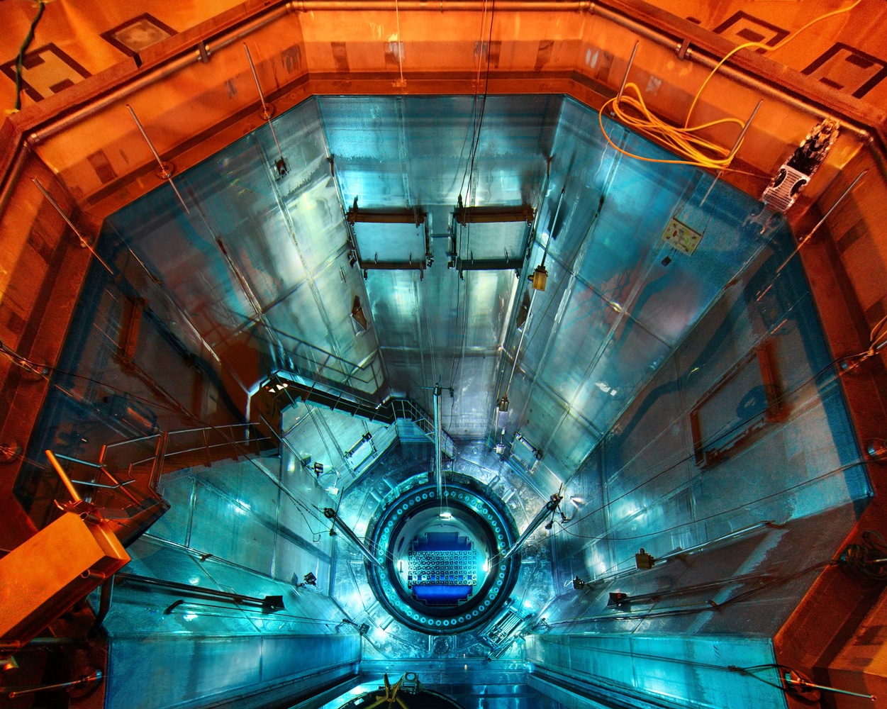 Reaktorkern, Blick von Lademaschine, KKG Gundremmingen